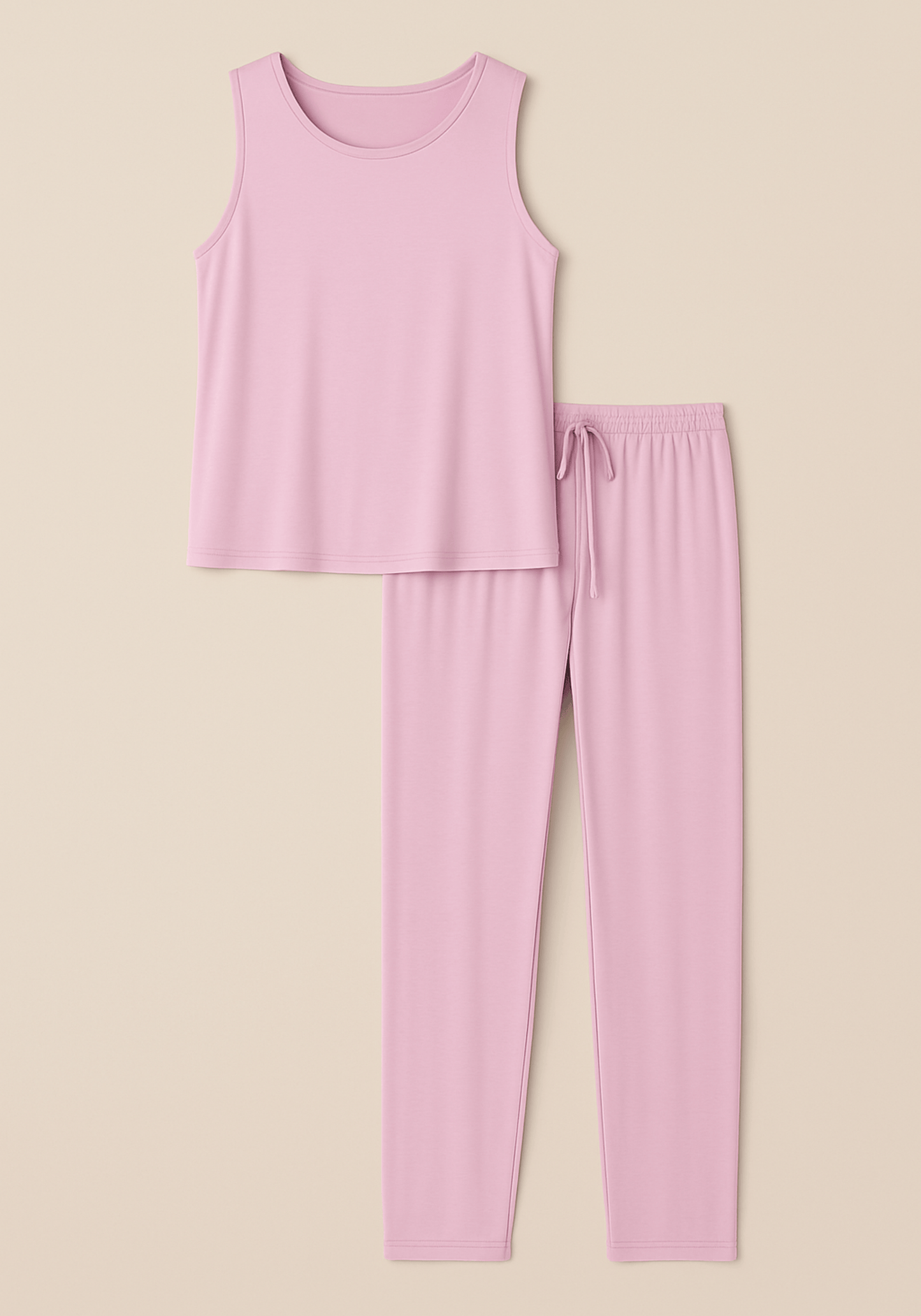 Modal Pajama: Sleeveless Top And Bermuda Pants
