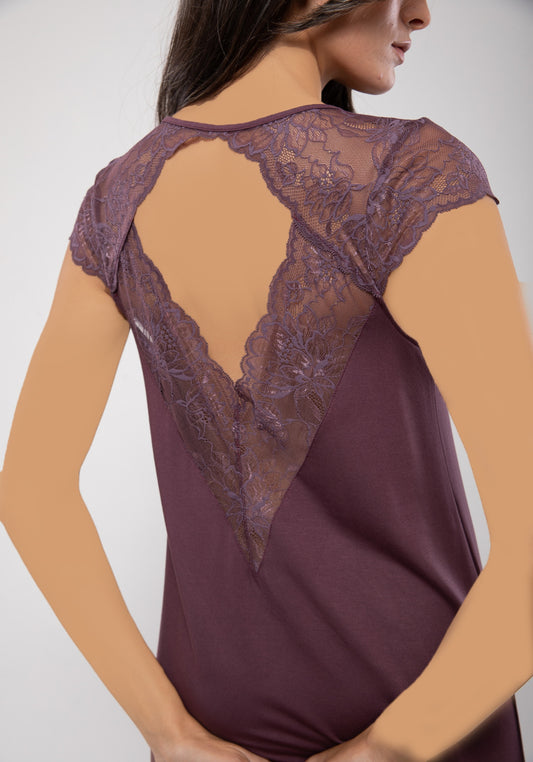 قميص نوم قصير من الدانتيل من S&L