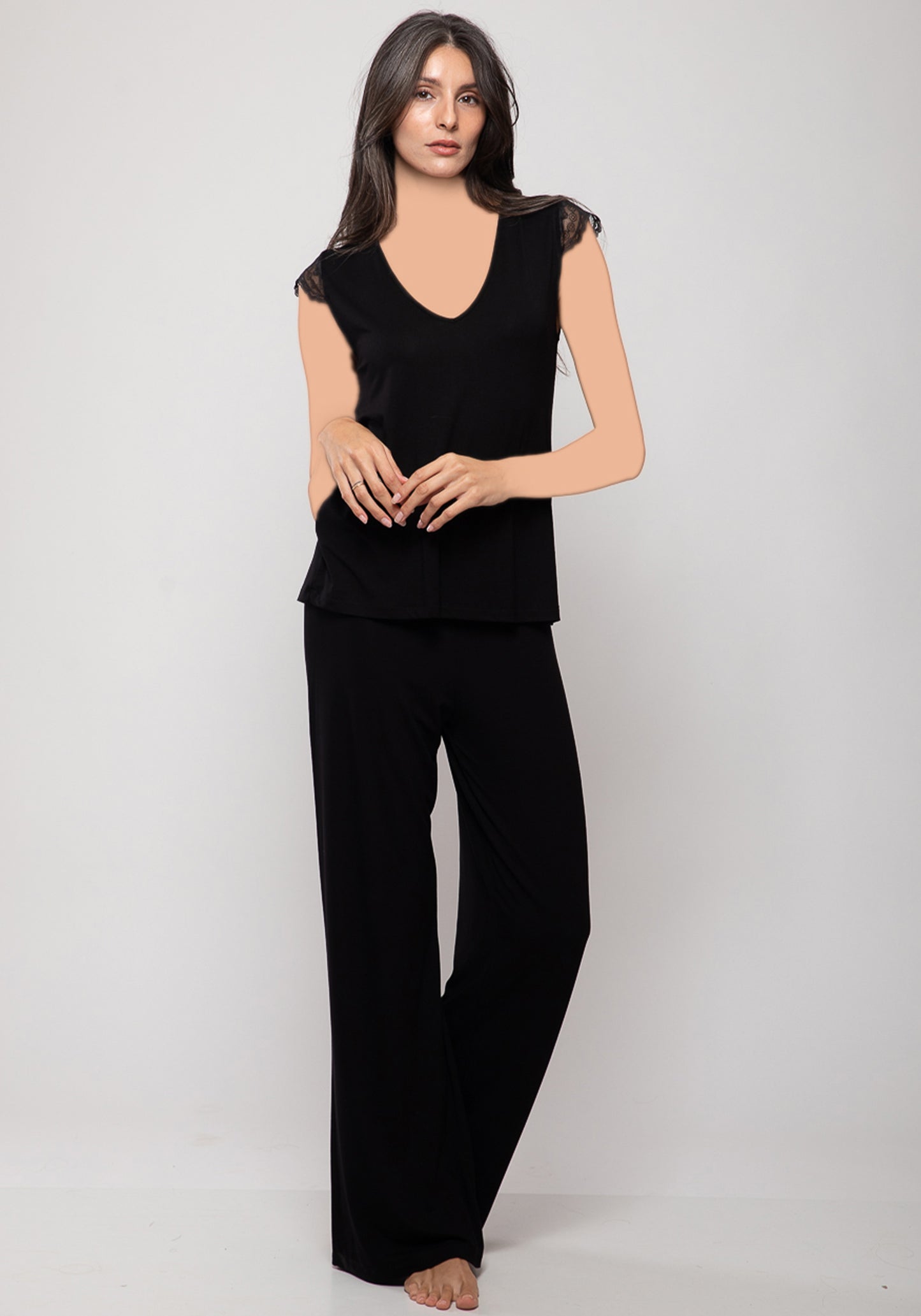 S&L Sleeveless Lace Nighty