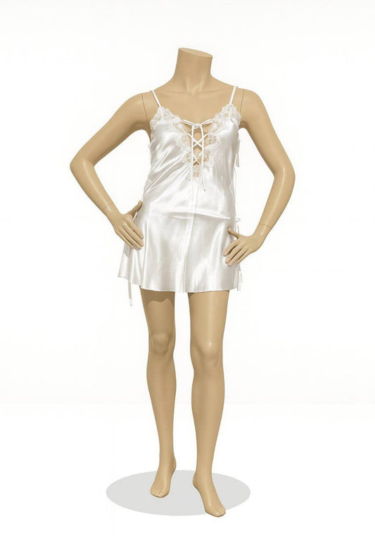 Satin Babydoll Side Dantel Openings