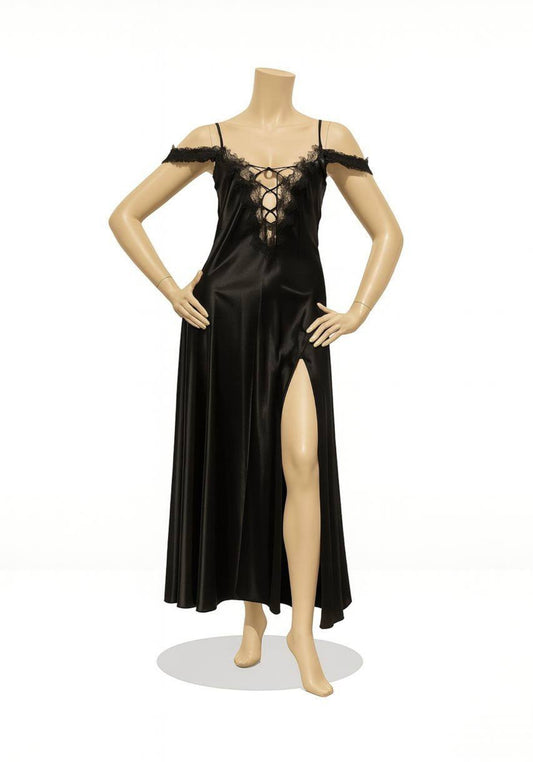 Satin Long Night Gown