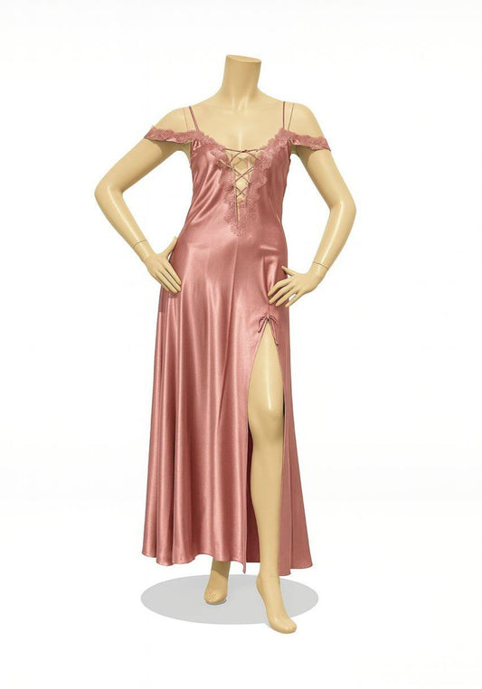 Satin Long Night Gown