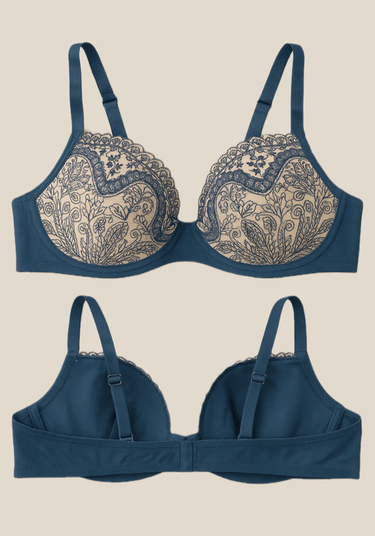 UNDR Enivre Moi حمالة صدر مبطنة ومطرزة