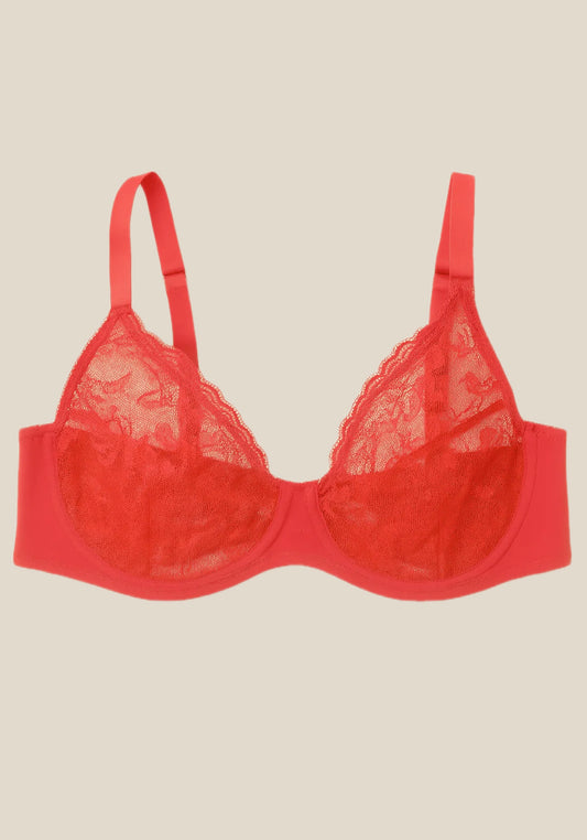 حمالة صدر UNDR Obsession المطرزة ذات السلك السفلي