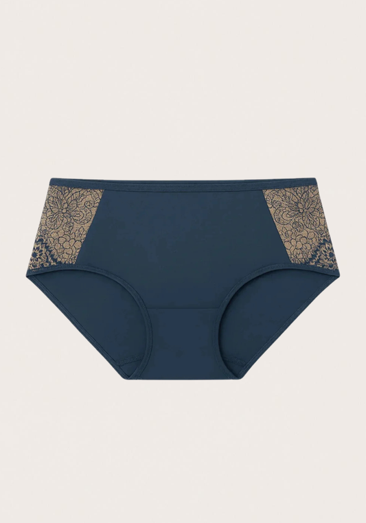 Enivre Moi Hi Waist Embroidered Panties