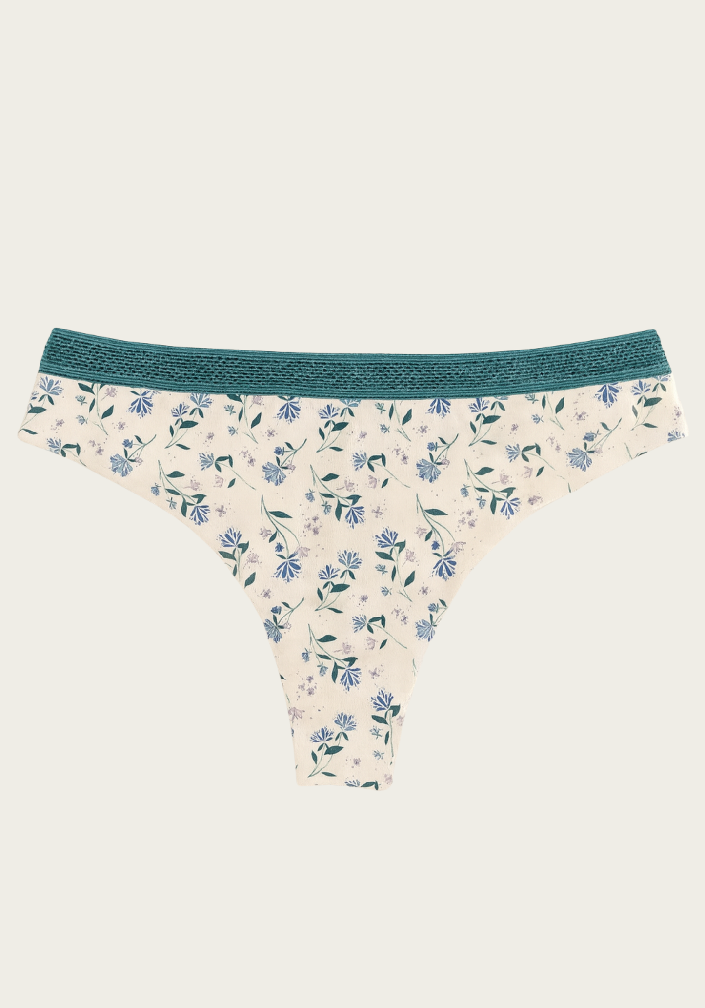 Hi Waist Wide Band Printed Bikinis