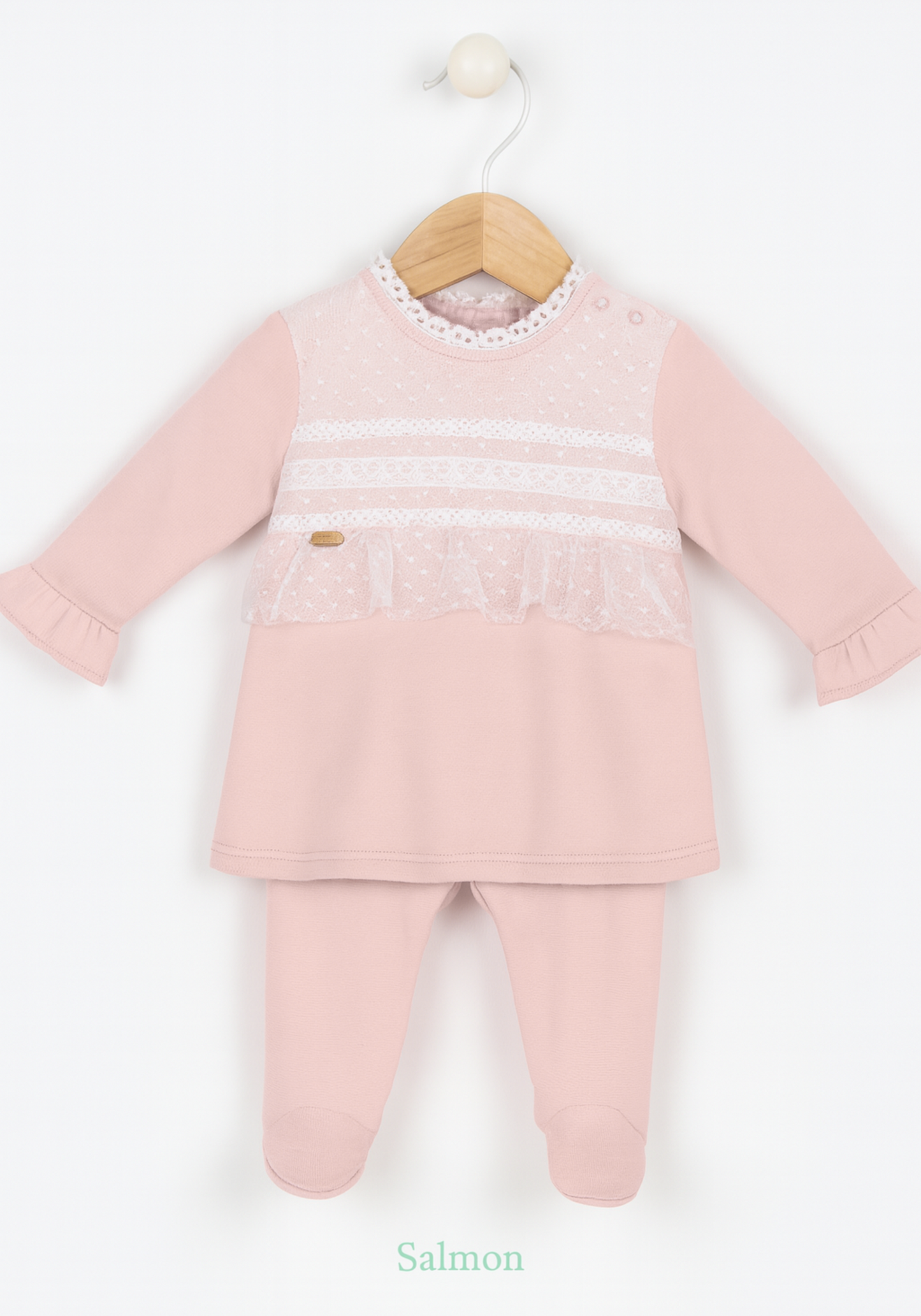 Baby Set Of 2: Top And Pant With Feet Cover