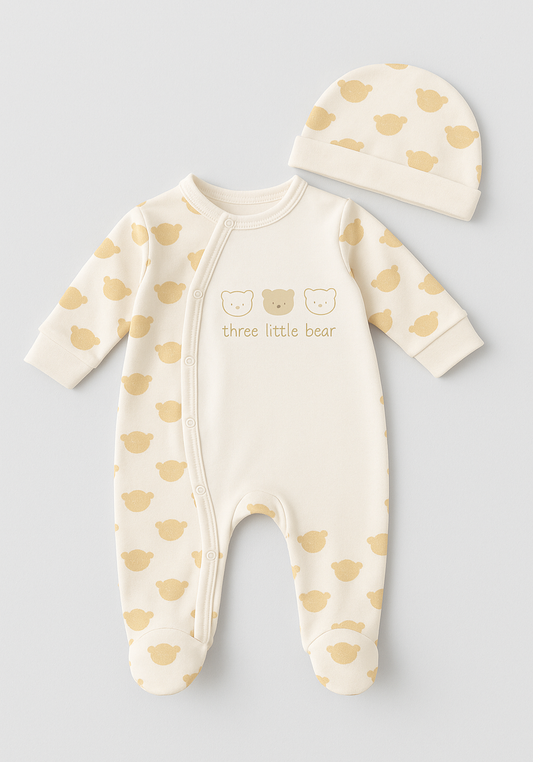 Baby Set Of 2: Romper, Cap