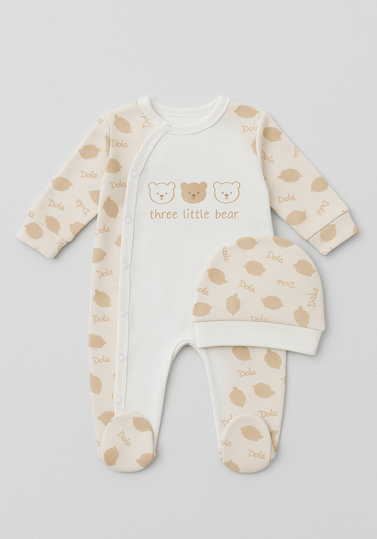 Baby Set Of 2: Romper, Cap