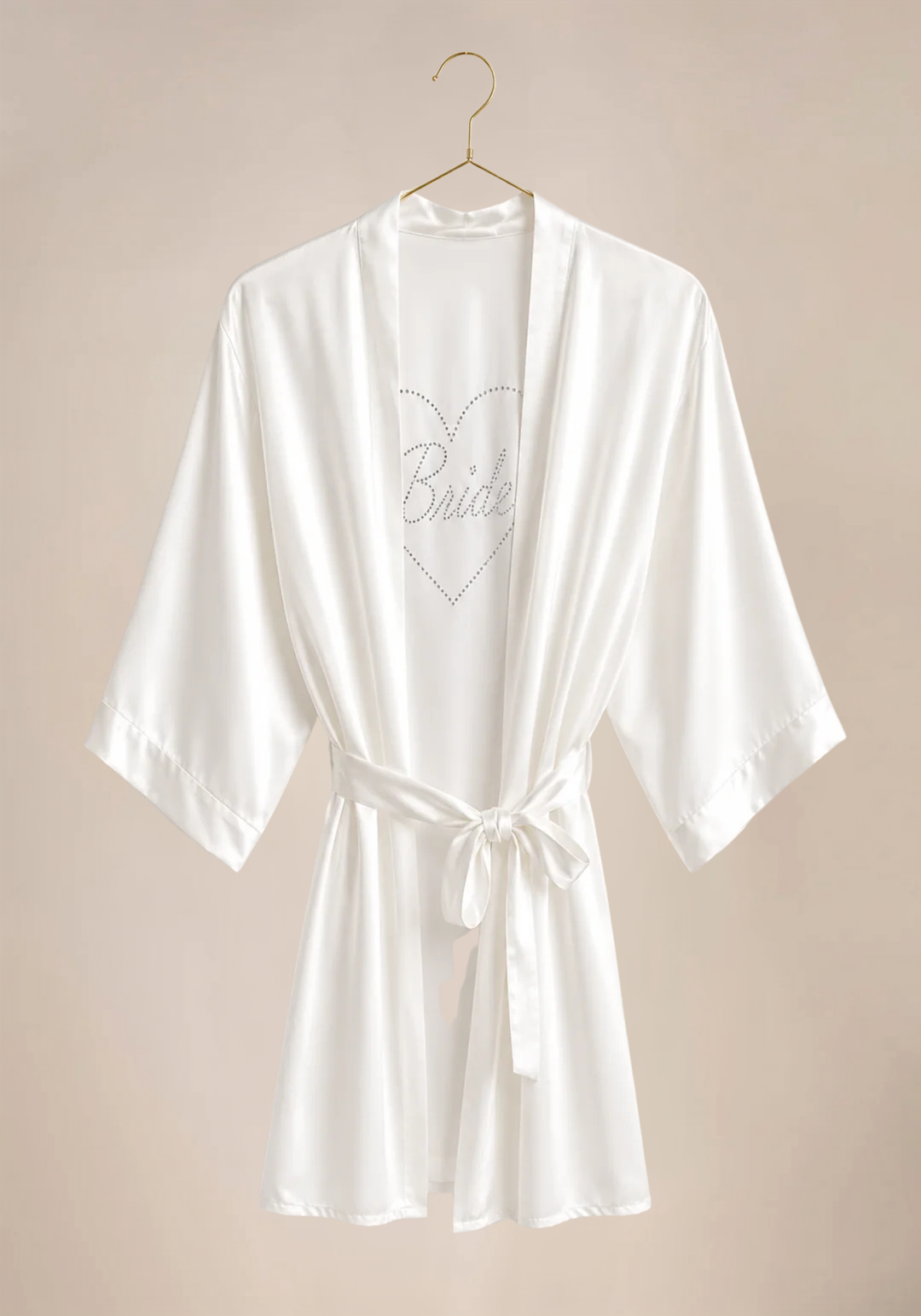 Bridal Satin Short Robe