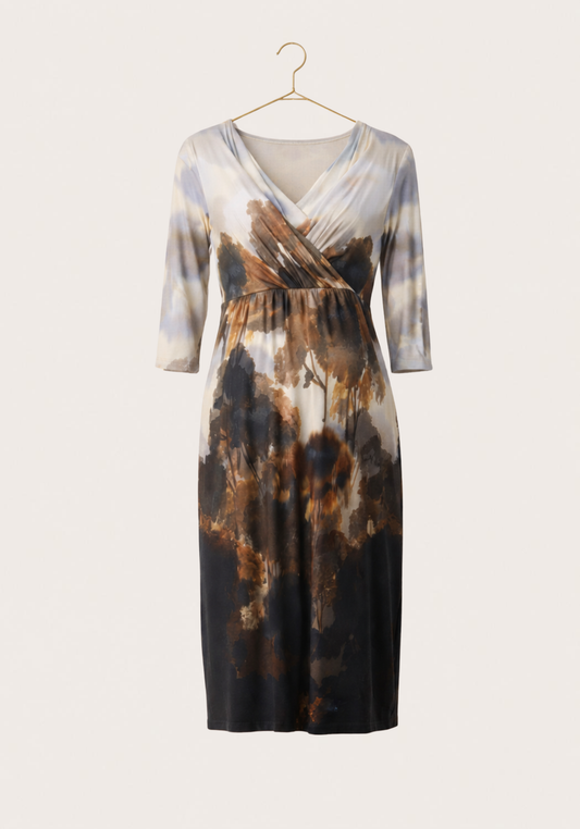 Maternal Printed Long Nighty (Vis Els)