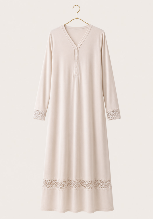 Maternal Long Sleeve Long Gown