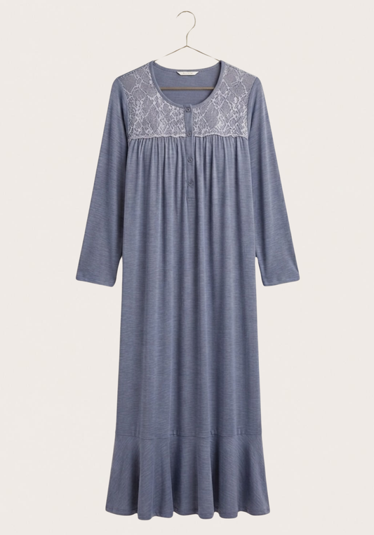 Maternal Long Sleeve Long Nighty