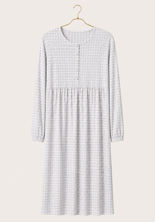 Long Sleeve Long Night Gown