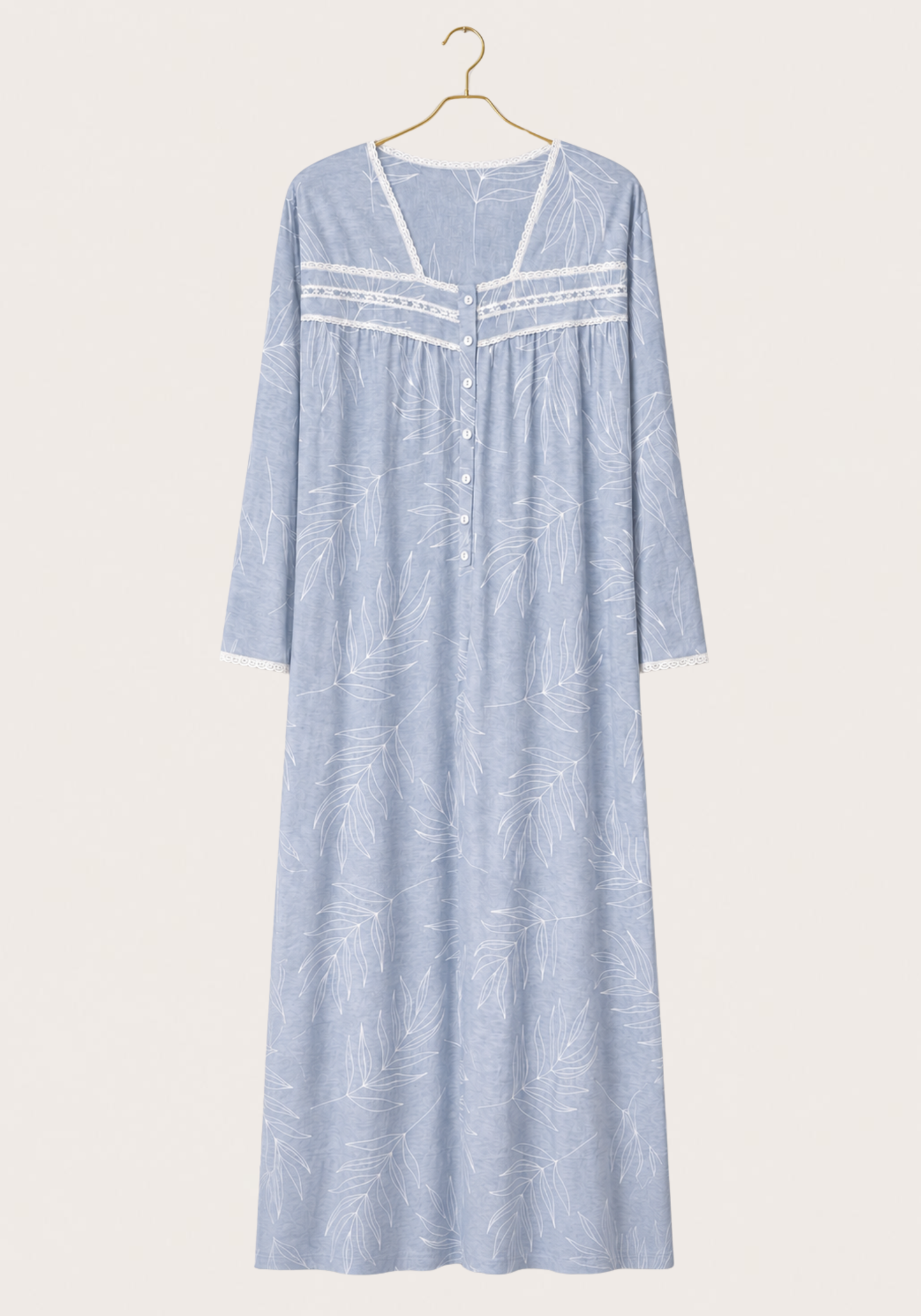 Long Sleeve Long Night Gown