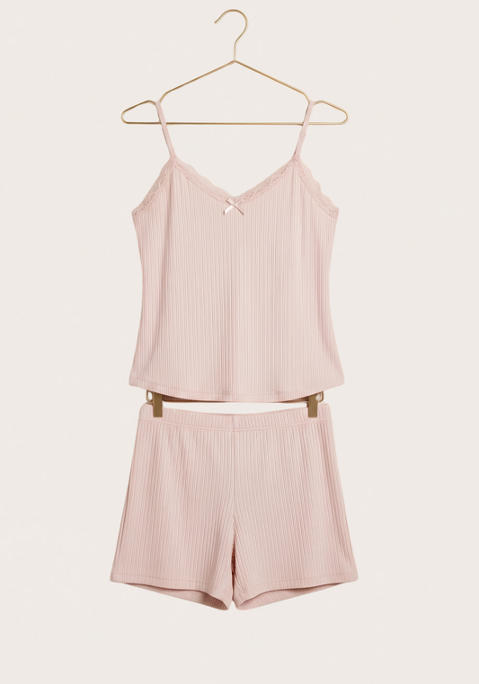 Chords Sleeveless Short Set