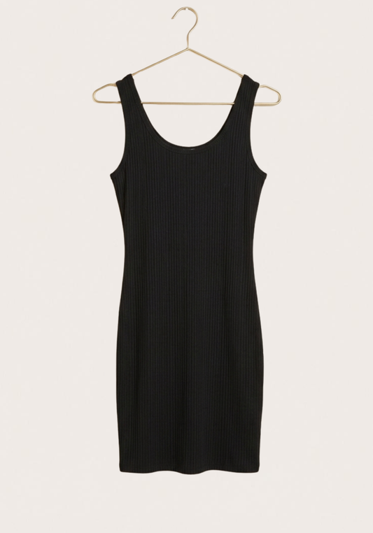 Rib Cotton Tank Lounge Short Dress