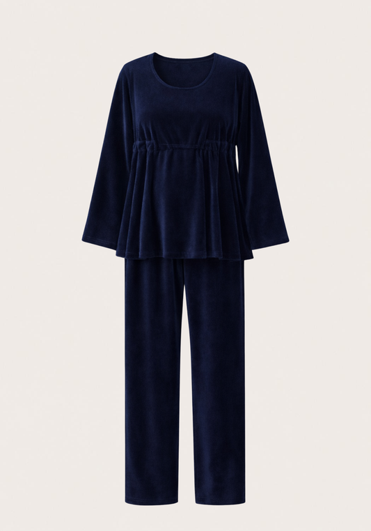 Velour Maternal Pajamas