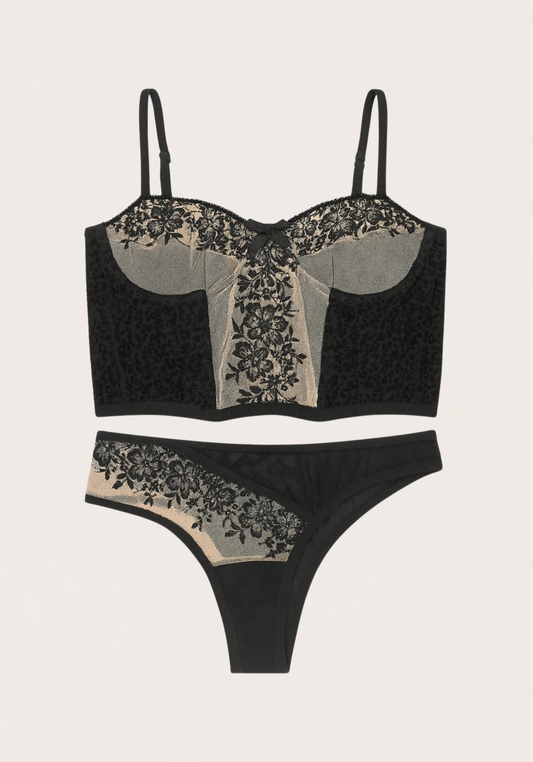 Flower Bustier Set