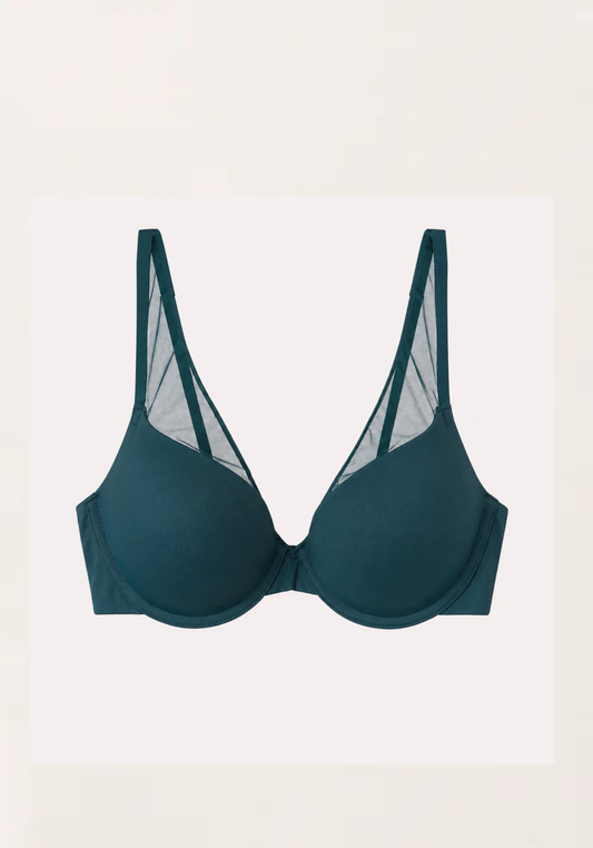 Hollow Breast Tulle Bra