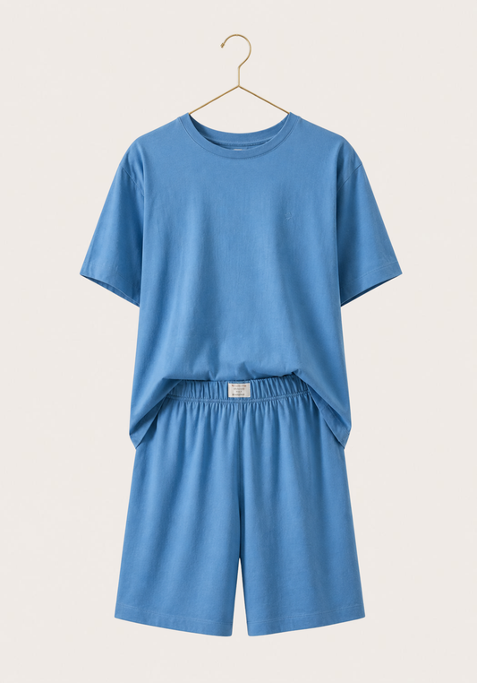 Short Set: Short Sleeve Top And Shorts (100% Premium Cotton)