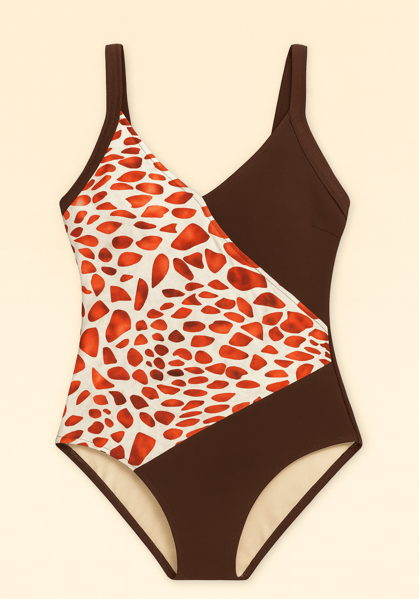 OCC Brown Red Swimming Bodysuit