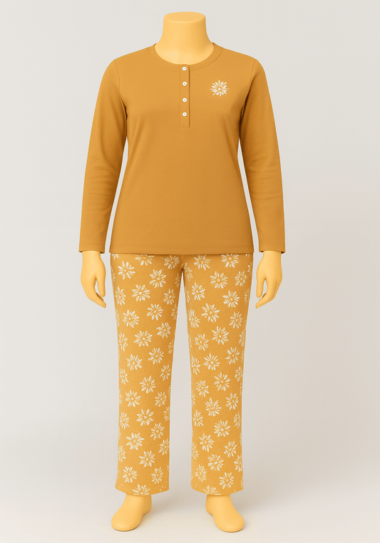 Plus Size Winter Long Sleeve Pajama