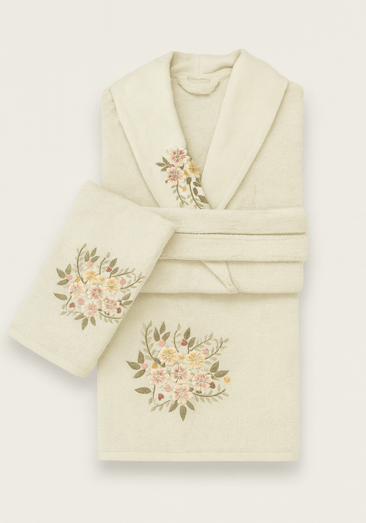 BTH 3 Piece Single Bamboo Bathrobe Set