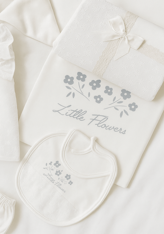 Baby Set Of 10: Romer, Top Pant, Undershirt, Banner, Cap, Blanket, Gloves, Robe, Towel