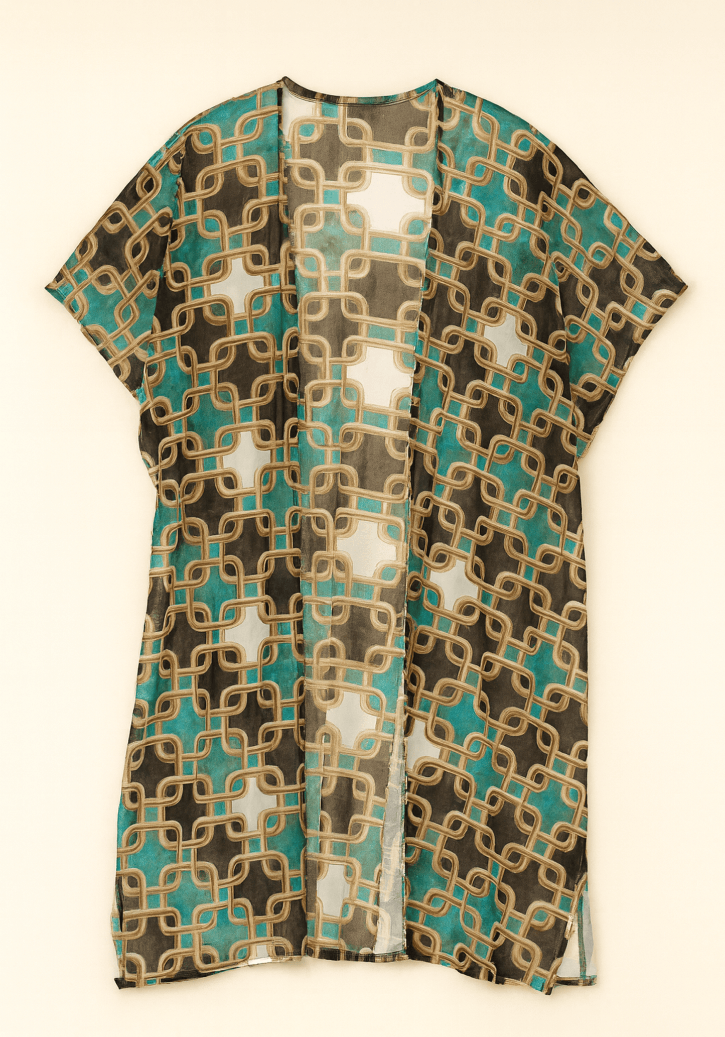 OCC Black Green Swimming Robe