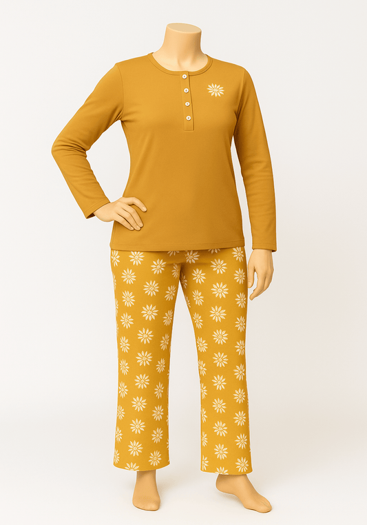 Plus Size Winter Long Sleeve Pajama