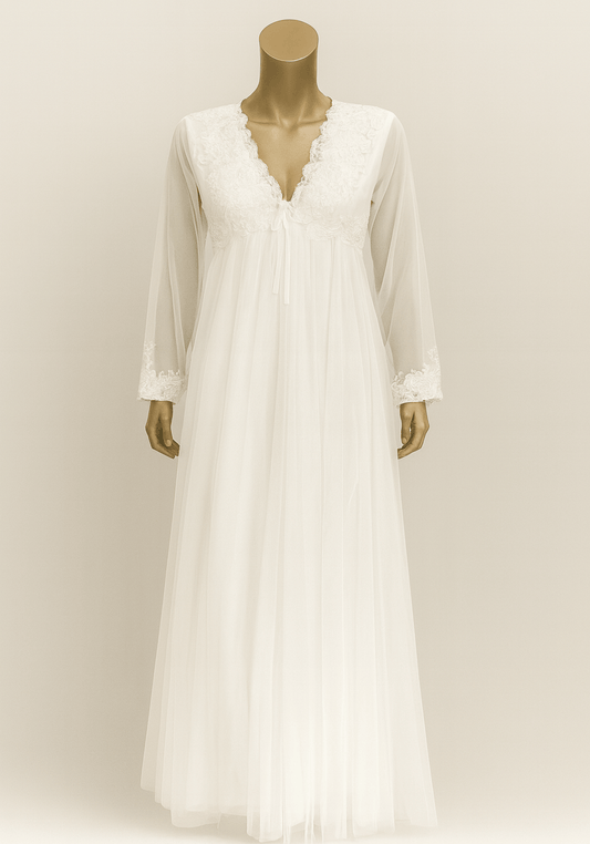 مجموعة فستان الزفاف الطويل من LNGR