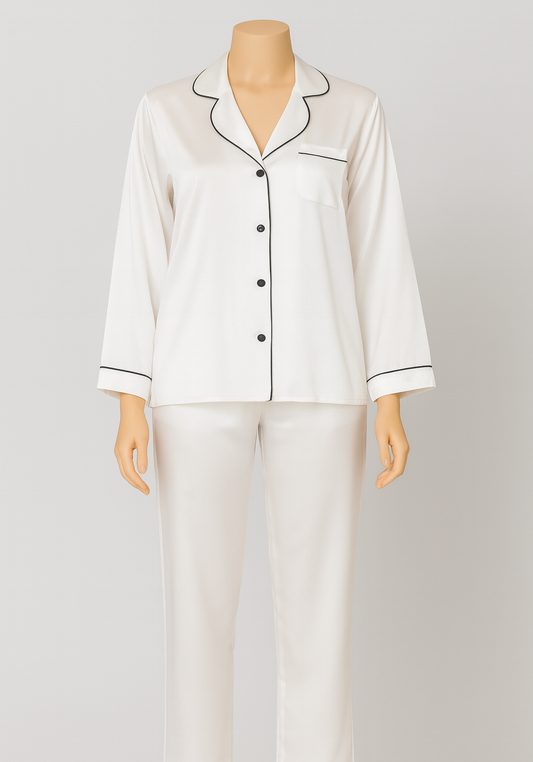 S&L Collar Button Long Sleeve Pajama