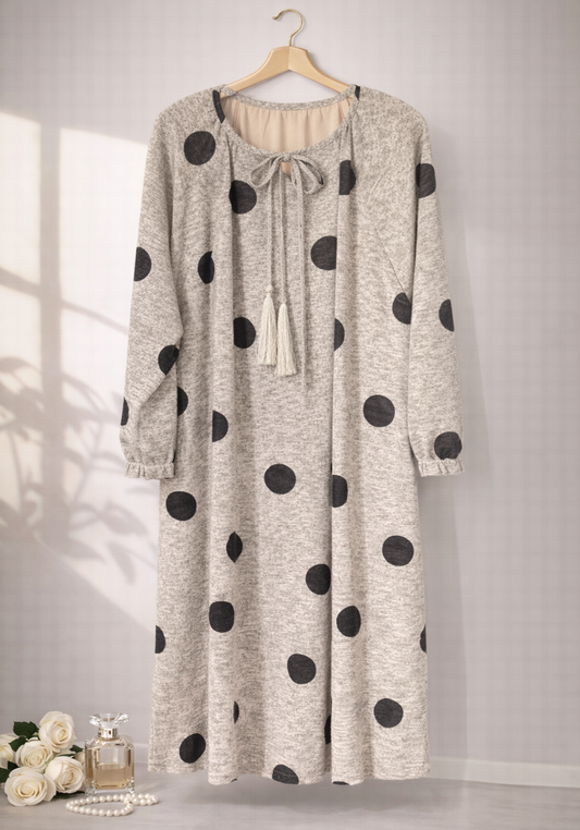 Long Sleeve Long Night Gown