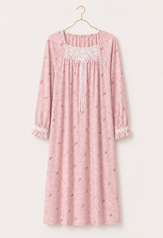 Long Sleeve Long Night Gown