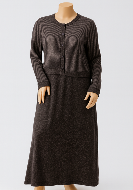 Long Sleeve Soft Touch Long Gown