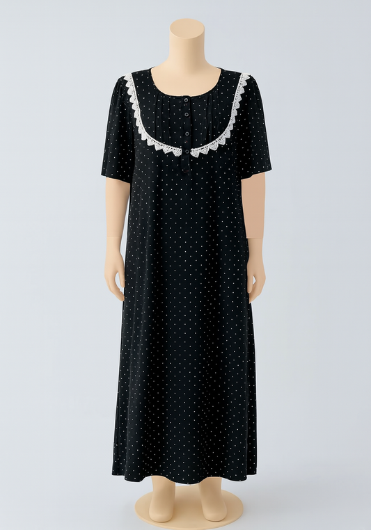 Maternal Short Sleeve Long Nighty