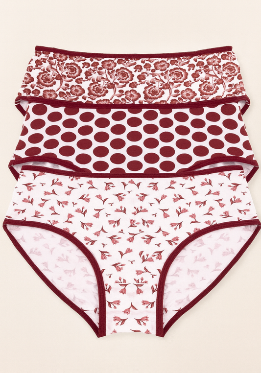 سراويل داخلية UNDR كلاسيكية مطبوعة من 3 قطع