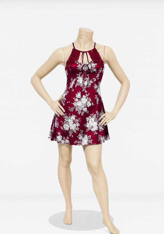 Satin Babydoll Padded Cups