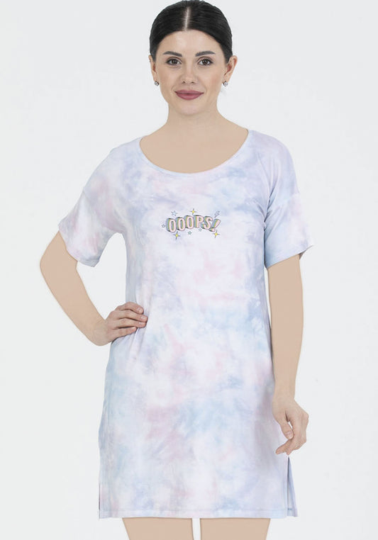 قميص نوم بأكمام قصيرة من S&L