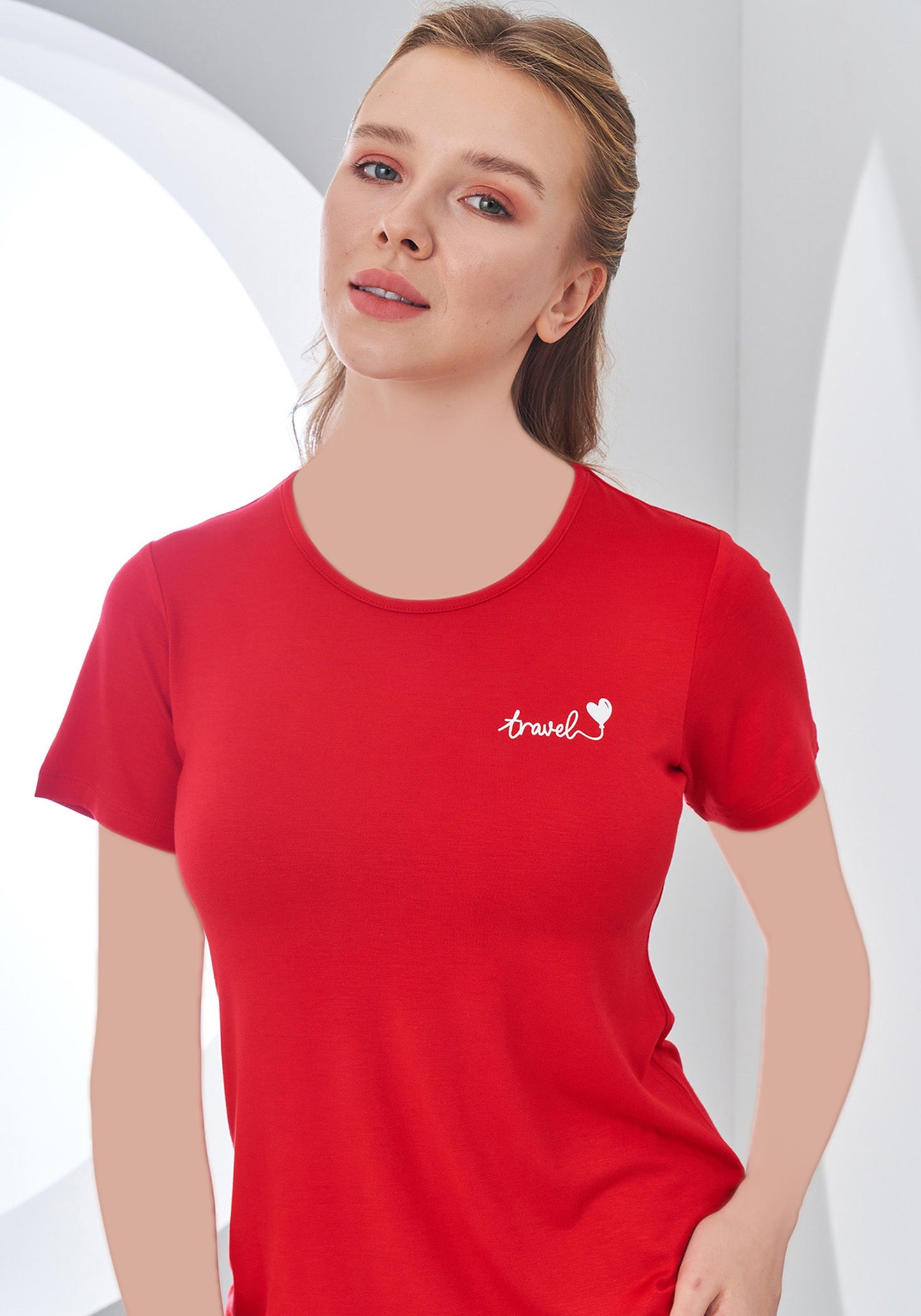 بيجامة مخططة باللون الرمادي بأكمام قصيرة من S&L