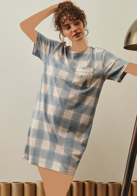 قميص نوم بأكمام قصيرة من S&L