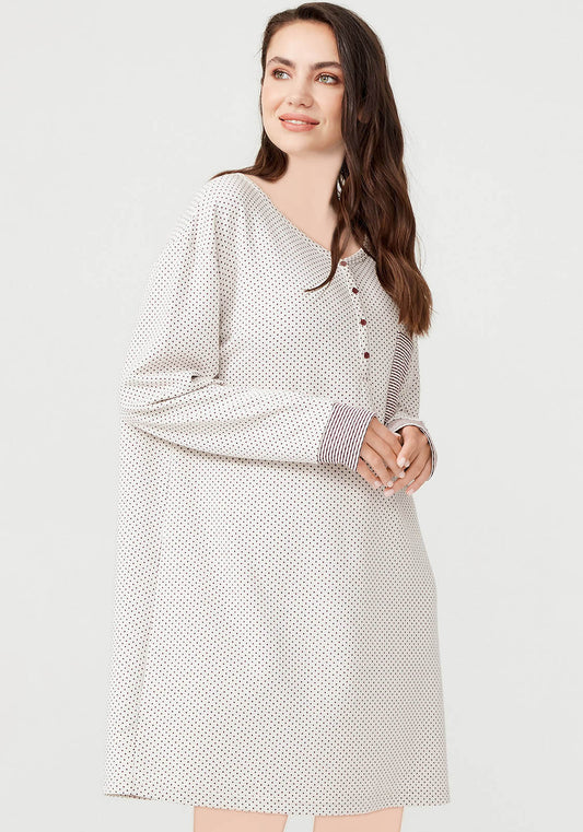 PLUS Long Sleeve Nighty
