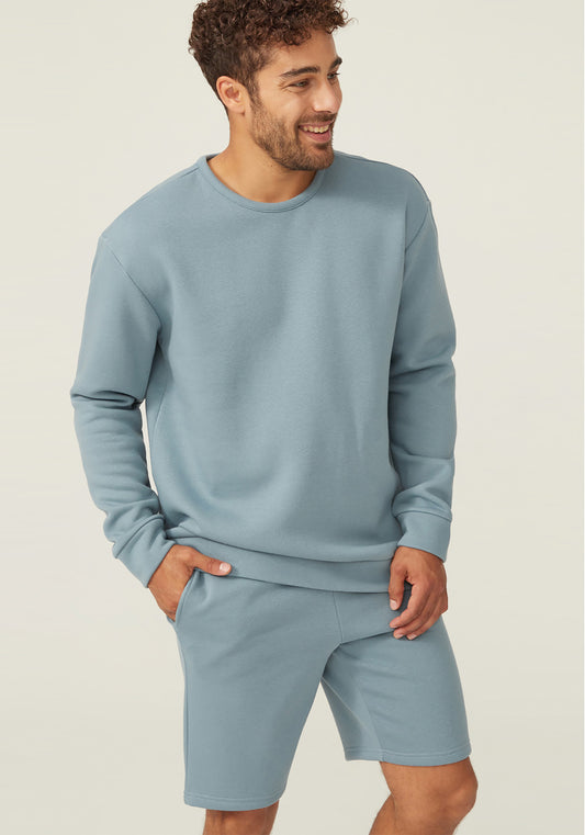 Men Long Sleeve Short Set