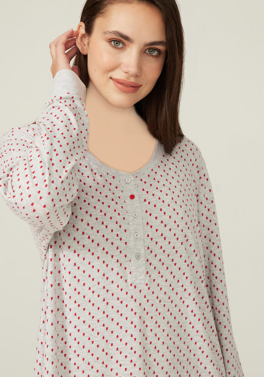 PLUS Long Sleeve Nighty