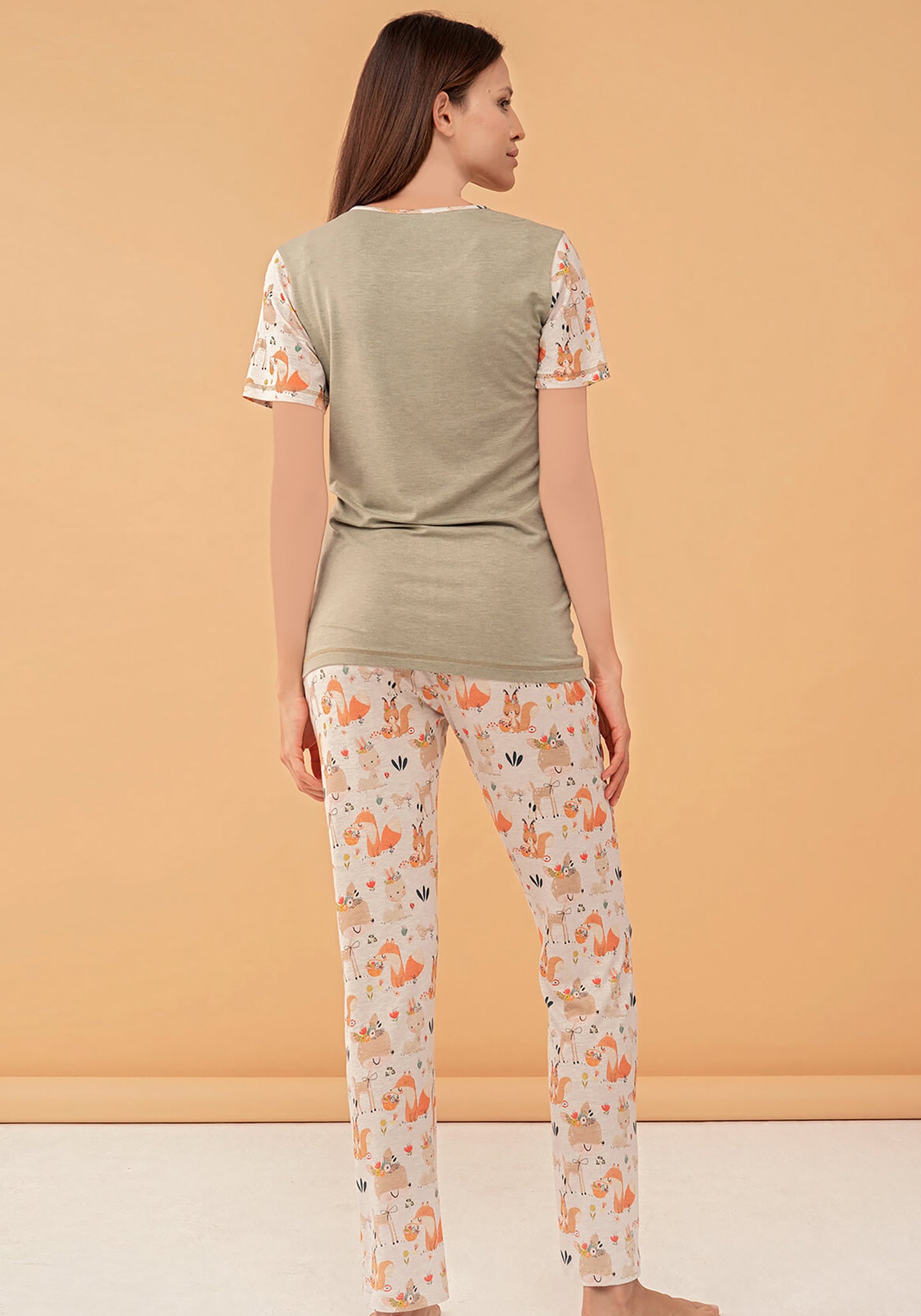 بيجامة قصيرة الأكمام من S&L