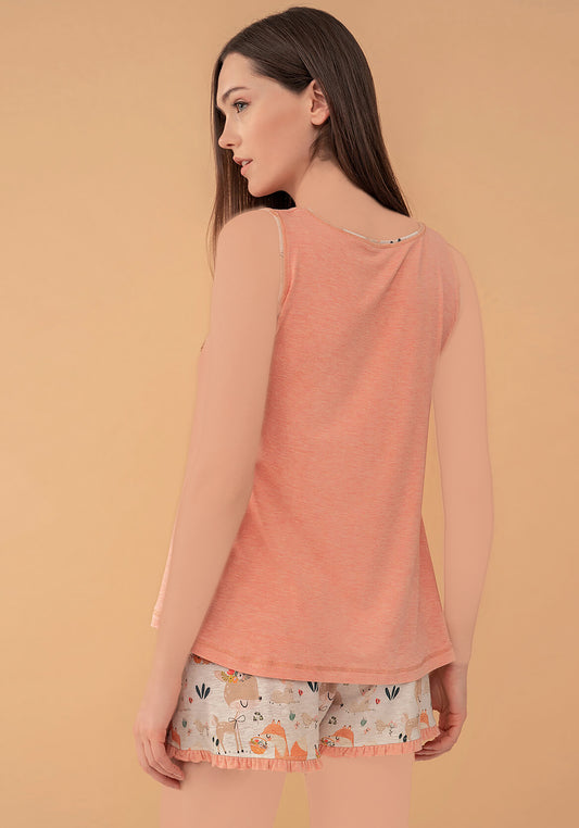 طقم شورت بدون أكمام من S&L