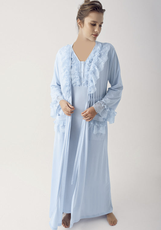 Maternal Long Robe Set