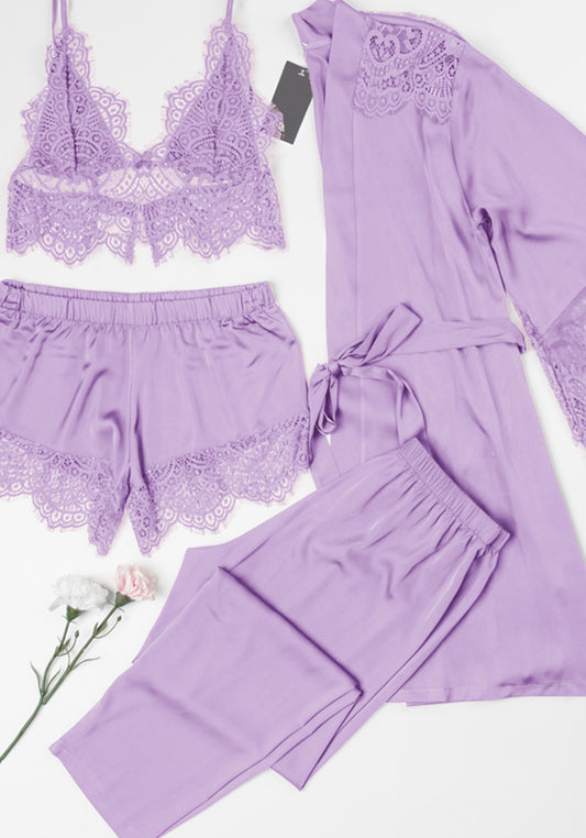 LNGR Satin 4 Piece Set