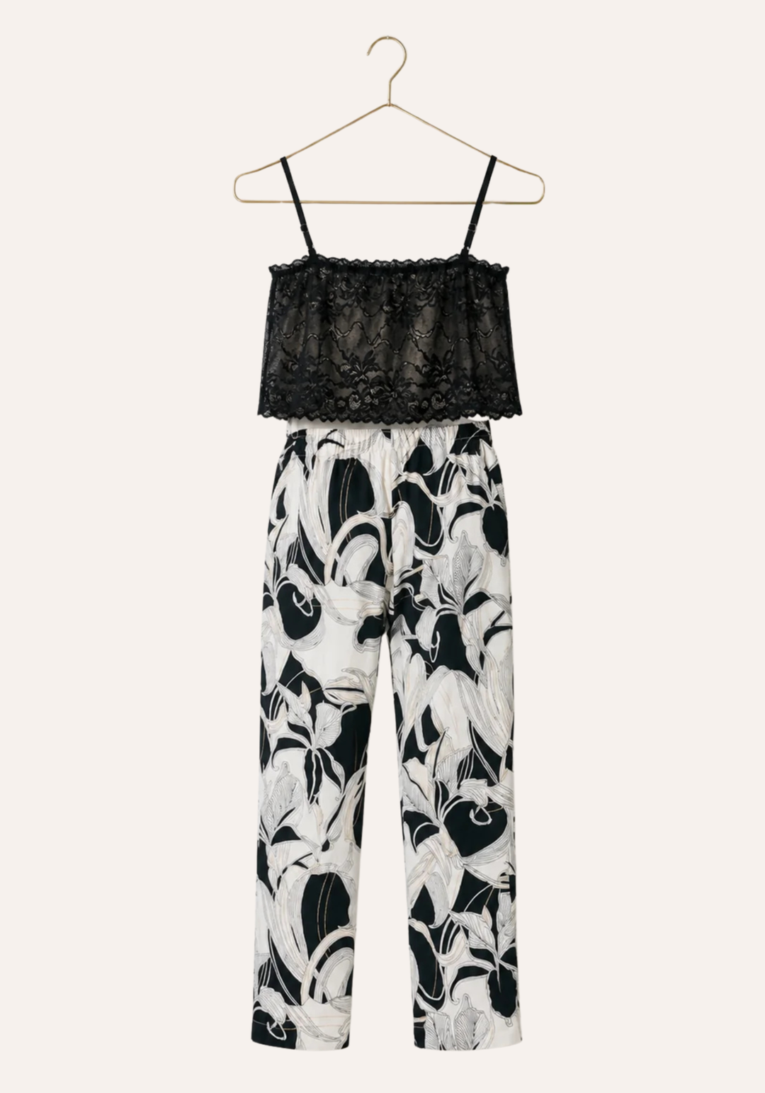 Short Robe And Long Pants And Tank Top
